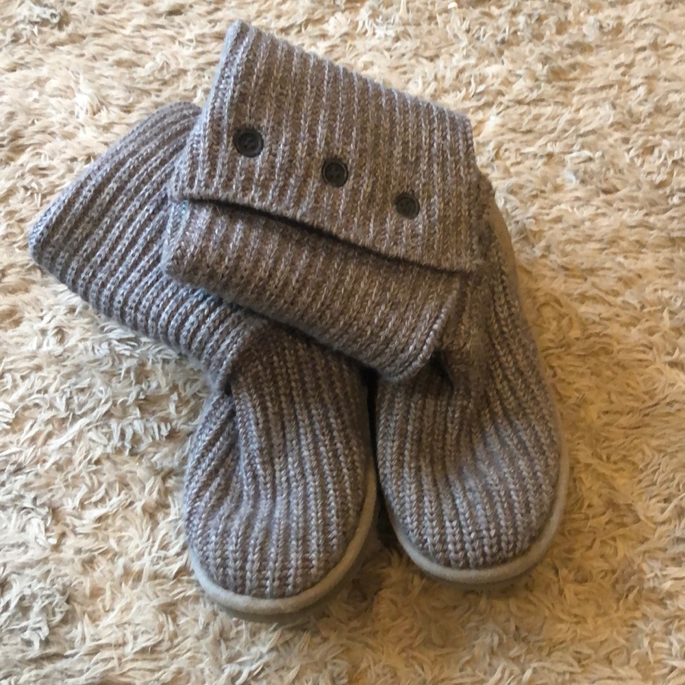 Gray Knitted Authentic Ugg Boots - image 1